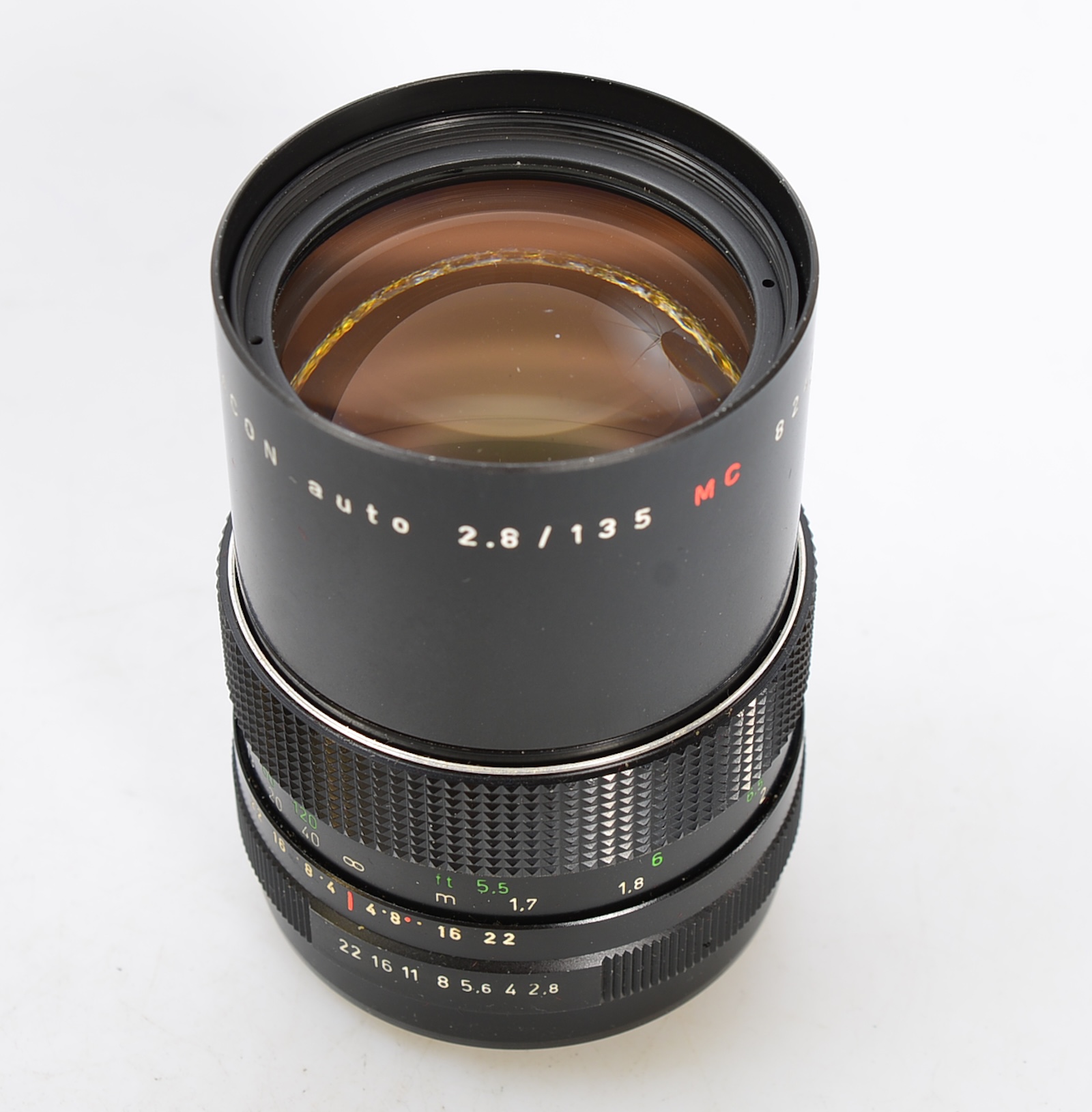 Pentacon auto 2,8/135 red MC M42